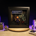 Dioramax - Cadre lumineux LED ff7| Déco Gaming-room | Tableau lumineux | Affiche jeux vidéo | Idée cadeau gamer | Retro-gaming