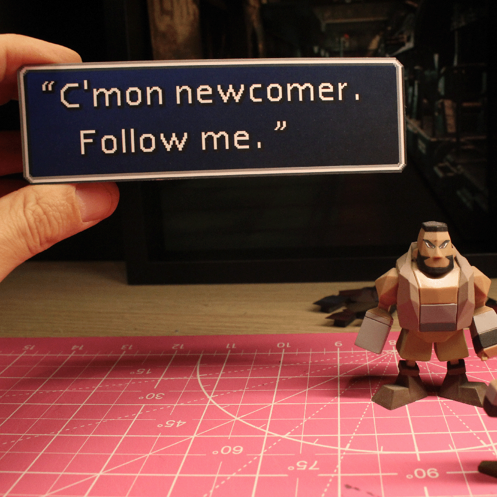 Dioramax - Cadre lumineux LED ff7| Déco Gaming-room | Tableau lumineux | Affiche jeux vidéo | Idée cadeau gamer | Retro-gaming