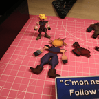 Dioramax - Cadre lumineux LED ff7| Déco Gaming-room | Tableau lumineux | Affiche jeux vidéo | Idée cadeau gamer | Retro-gaming