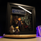 Dioramax - Cadre lumineux LED ff7| Déco Gaming-room | Tableau lumineux | Affiche jeux vidéo | Idée cadeau gamer | Retro-gaming