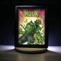 Dioramax - Cadre lumineux LED Hulk | Déco Gaming-room | Tableau lumineux | Affiche jeux vidéo | Idée cadeau gamer | Retro-gaming