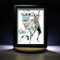 Dioramax - Cadre lumineux LED MGS2 | Déco Gaming-room | Tableau lumineux | Affiche jeux vidéo | Idée cadeau gamer | Retro-gaming