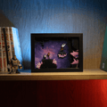 Dioramax - Cadre lumineux LED Hollow knight | Déco Gaming-room | Tableau lumineux | Affiche jeux vidéo | Idée cadeau gamer | Retro-gaming