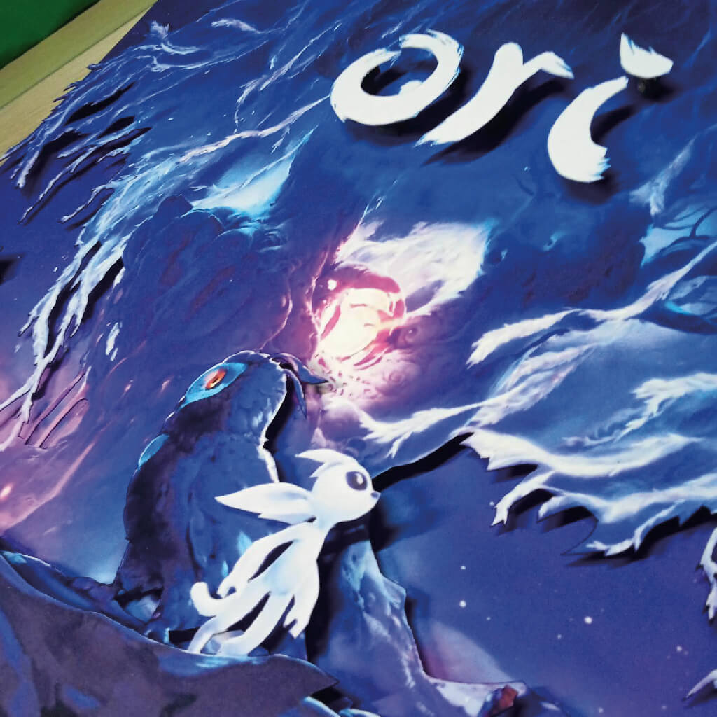Dioramax - Cadre lumineux LED Ori | Déco Gaming-room | Tableau lumineux | Affiche jeux vidéo | Idée cadeau gamer | Retro-gaming