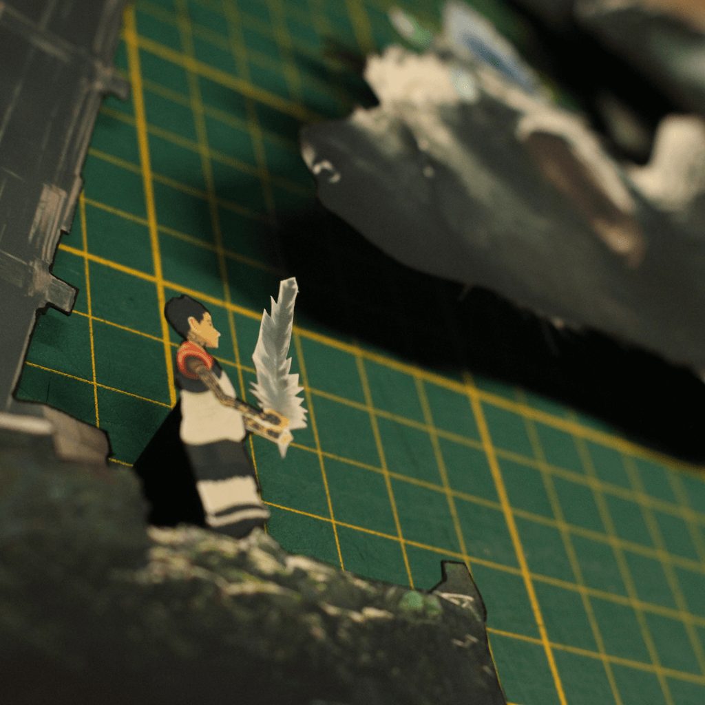 Dioramax - Cadre lumineux LED The last Guardian | Déco Gaming-room | Tableau lumineux | Affiche jeux vidéo | Idée cadeau gamer | Retro-gaming
