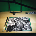 Dioramax - Cadre lumineux LED Berserk | Déco Gaming-room | Tableau lumineux | Affiche jeux vidéo | Idée cadeau gamer | Retro-gaming