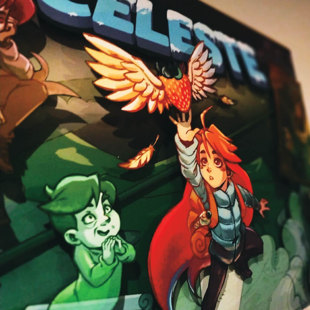 Dioramax - Cadre lumineux LED Celeste | Déco Gaming-room | Tableau lumineux | Affiche jeux vidéo | Idée cadeau gamer | Retro-gaming
