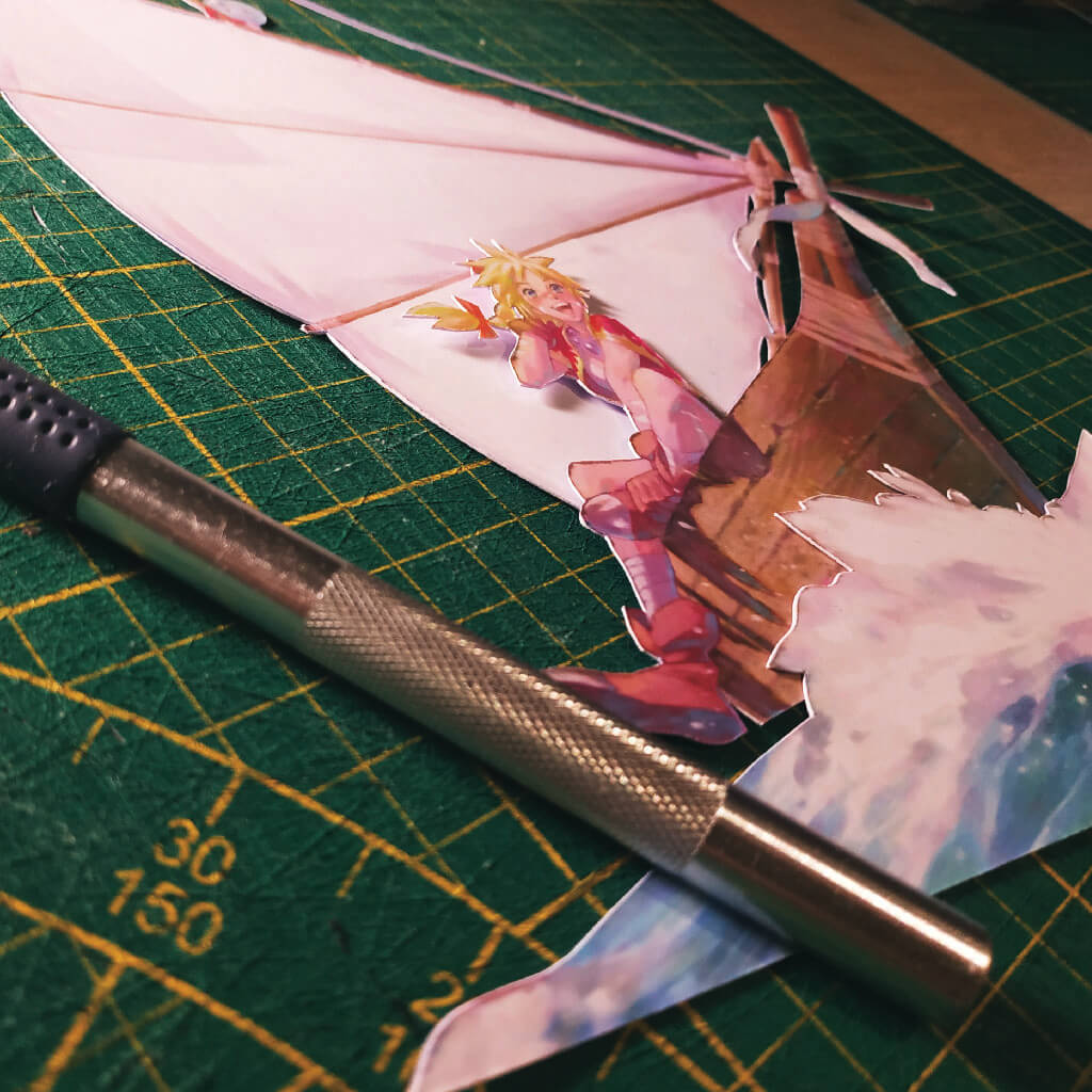 Dioramax - Cadre lumineux LED Chrono Cross | Déco Gaming-room | Tableau lumineux | Affiche jeux vidéo | Idée cadeau gamer | Retro-gaming