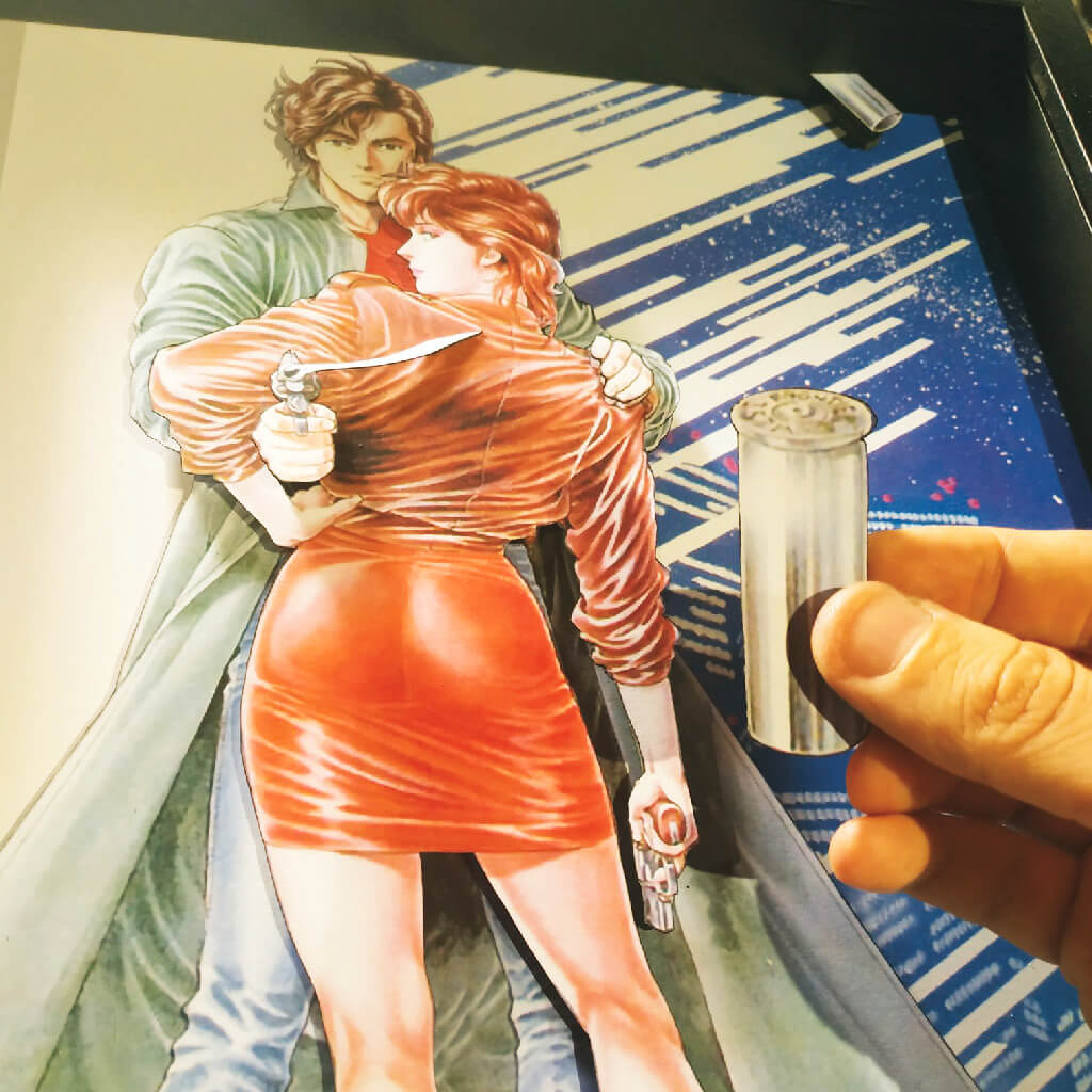 Dioramax - Cadre lumineux LED City Hunter | Déco Gaming-room | Tableau lumineux | Affiche jeux vidéo | Idée cadeau gamer | Retro-gaming