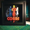 Dioramax - Cadre lumineux LED Cobra | Déco Gaming-room | Tableau lumineux | Affiche jeux vidéo | Idée cadeau gamer | Retro-gaming
