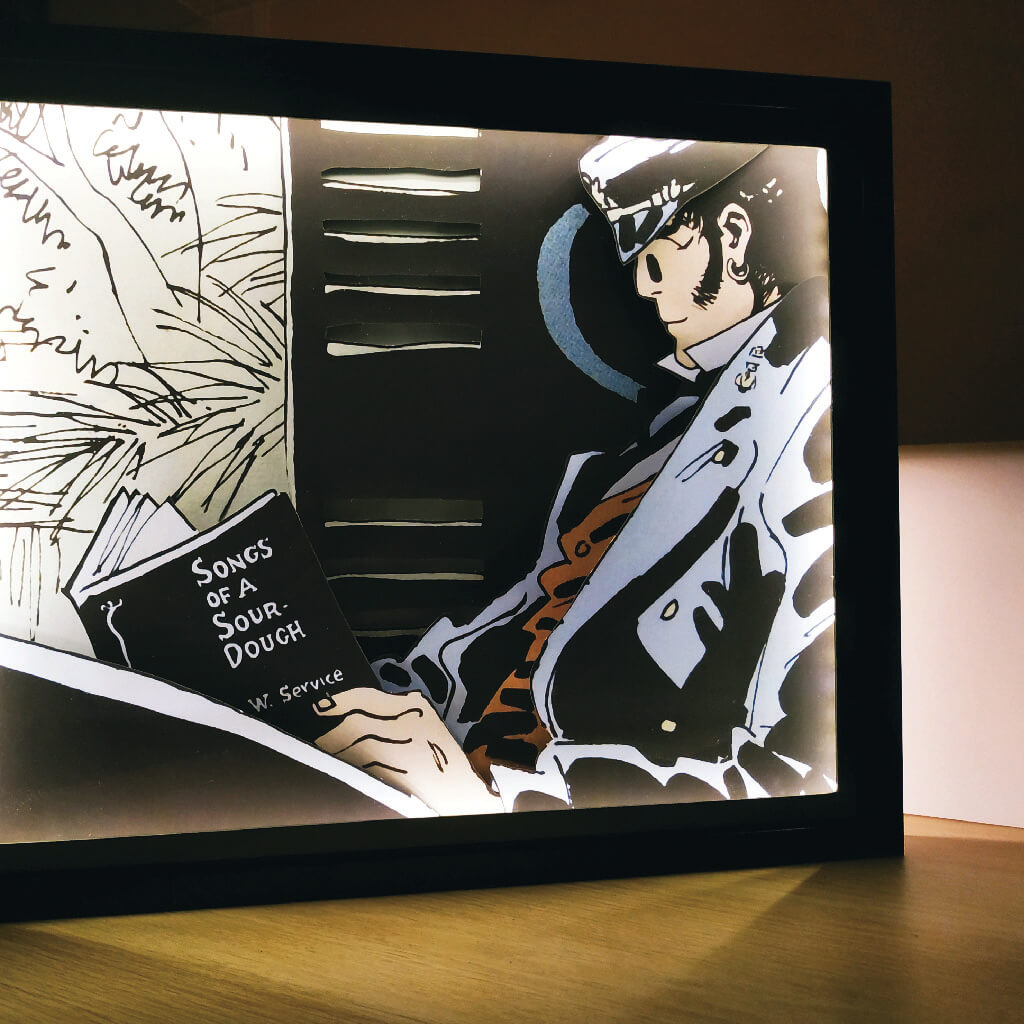 Dioramax - Cadre lumineux LED Corto | Déco Gaming-room | Tableau lumineux | Affiche jeux vidéo | Idée cadeau gamer | Retro-gaming