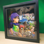 Dioramax - Cadre lumineux LED Dragon Quest 5 | Déco Gaming-room | Tableau lumineux | Affiche jeux vidéo | Idée cadeau gamer | Retro-gaming