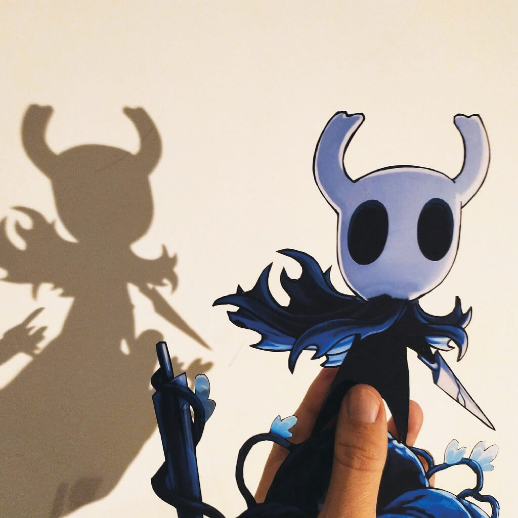 Dioramax - Cadre lumineux LED Hollow Knight | Déco Gaming-room | Tableau lumineux | Affiche jeux vidéo | Idée cadeau gamer | Retro-gaming