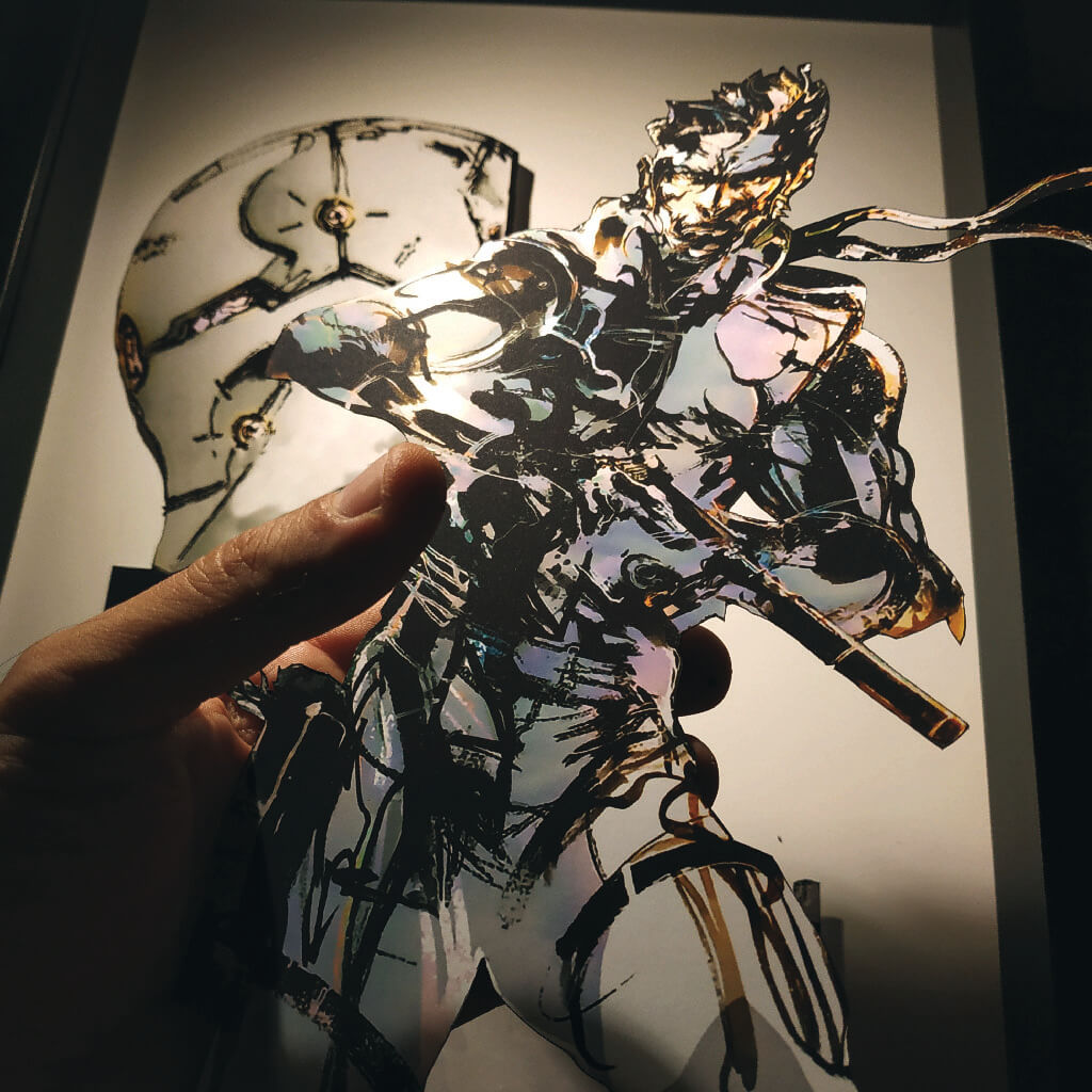 Dioramax - Cadre lumineux LED Metal Gear solid | Déco Gaming-room | Tableau lumineux | Affiche jeux vidéo | Idée cadeau gamer | Retro-gaming