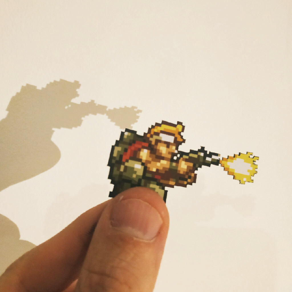 Dioramax - Cadre lumineux LED Metal Slug 3 | Déco Gaming-room | Tableau lumineux | Affiche jeux vidéo | Idée cadeau gamer | Retro-gaming