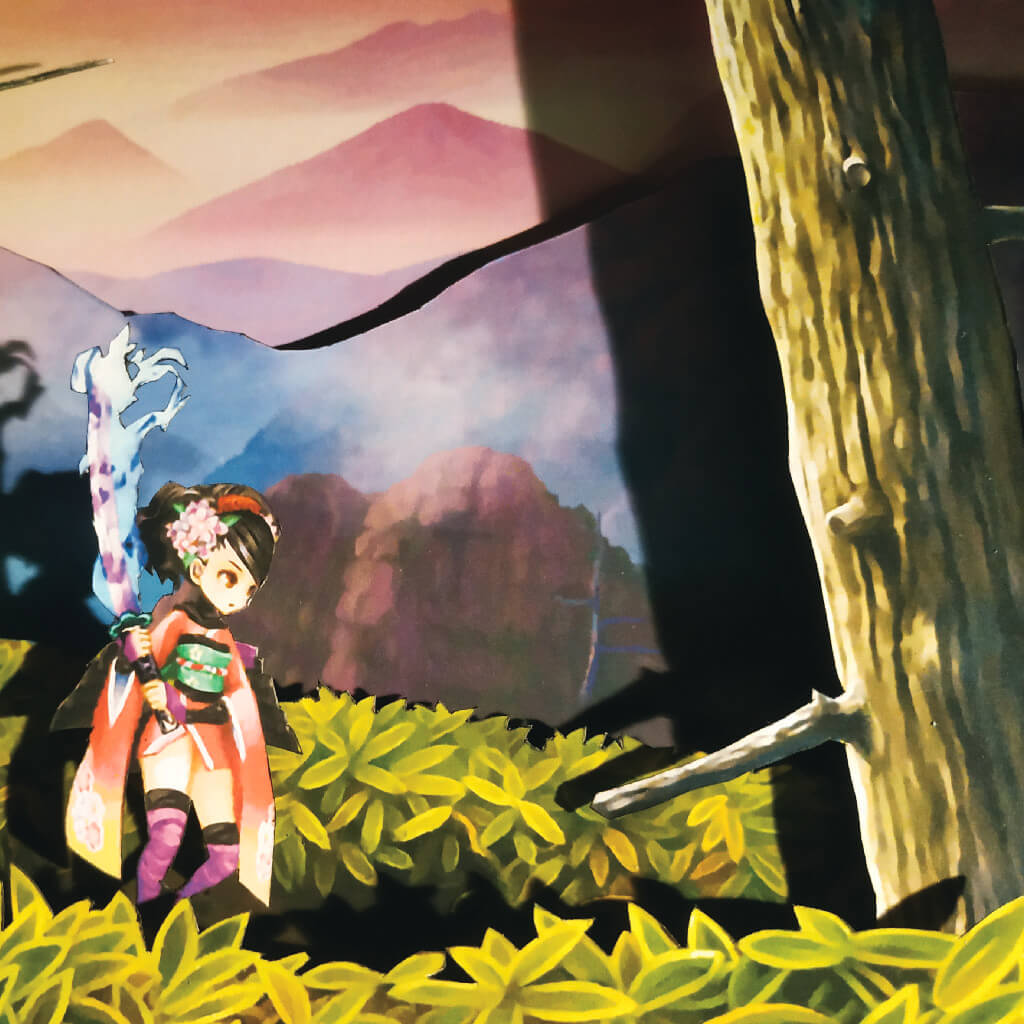 Dioramax - Cadre lumineux LED Muramasa | Déco Gaming-room | Tableau lumineux | Affiche jeux vidéo | Idée cadeau gamer | Retro-gaming