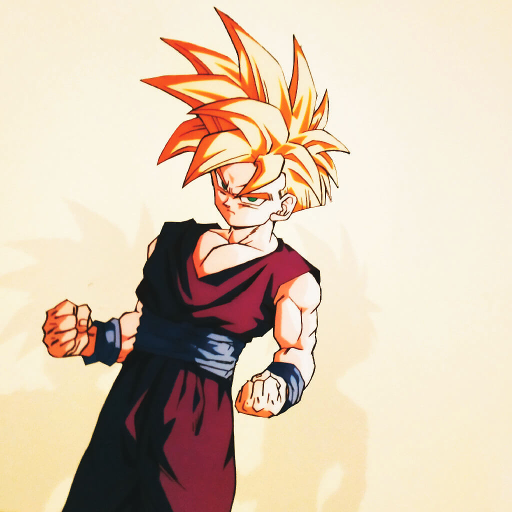 Dioramax - Cadre lumineux LED Dragon Ball | Déco Gaming-room | Tableau lumineux | Affiche jeux vidéo | Idée cadeau gamer | Retro-gaming