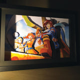 Diorama de Skies of Arcadia, déco gaming room, cadre lumineux