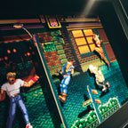 Dioramax - Cadre lumineux LED Street of rage 2 | Déco Gaming-room | Tableau lumineux | Affiche jeux vidéo | Idée cadeau gamer | Retro-gaming