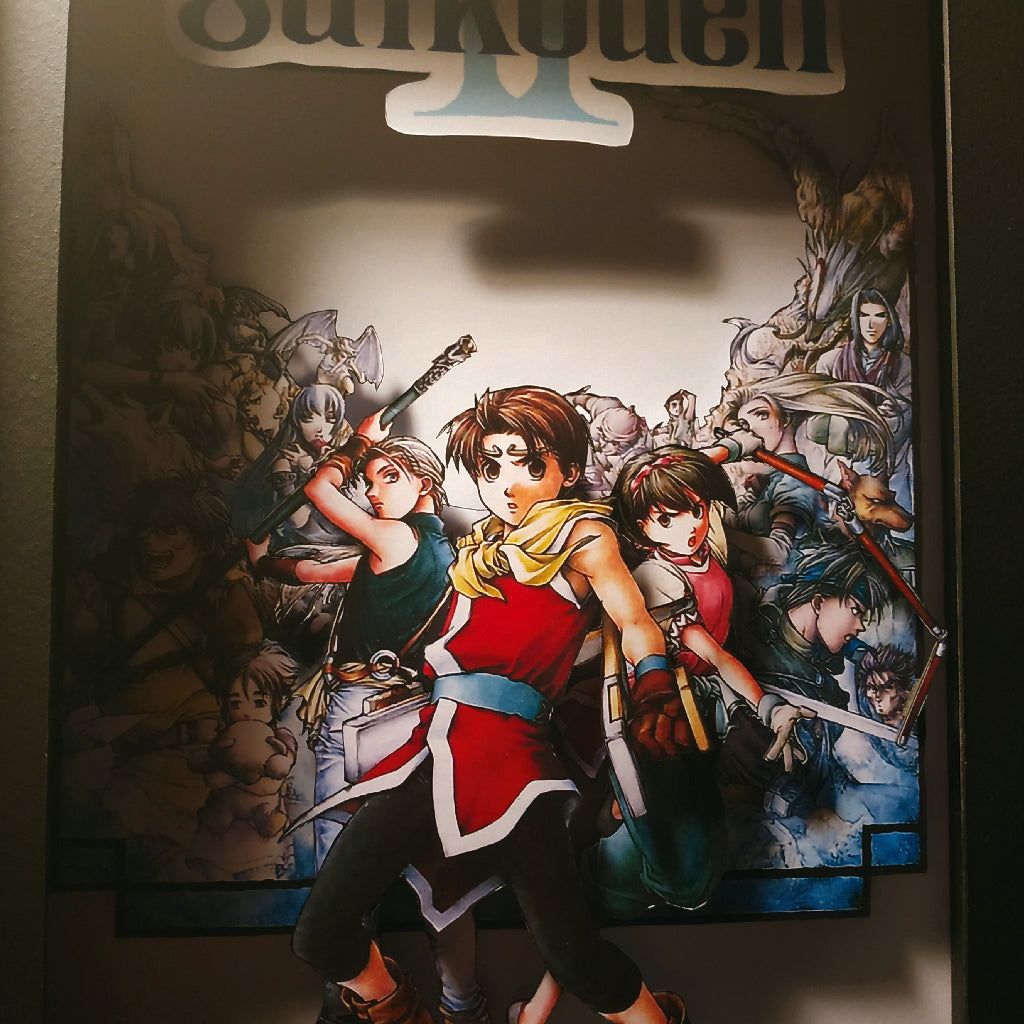 Dioramax - Cadre lumineux LED Suikoden 2 | Déco Gaming-room | Tableau lumineux | Affiche jeux vidéo | Idée cadeau gamer | Retro-gaming