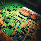 Dioramax - Cadre lumineux LED Zelda 3 Map | Déco Gaming-room | Tableau lumineux | Affiche jeux vidéo | Idée cadeau gamer | Retro-gaming