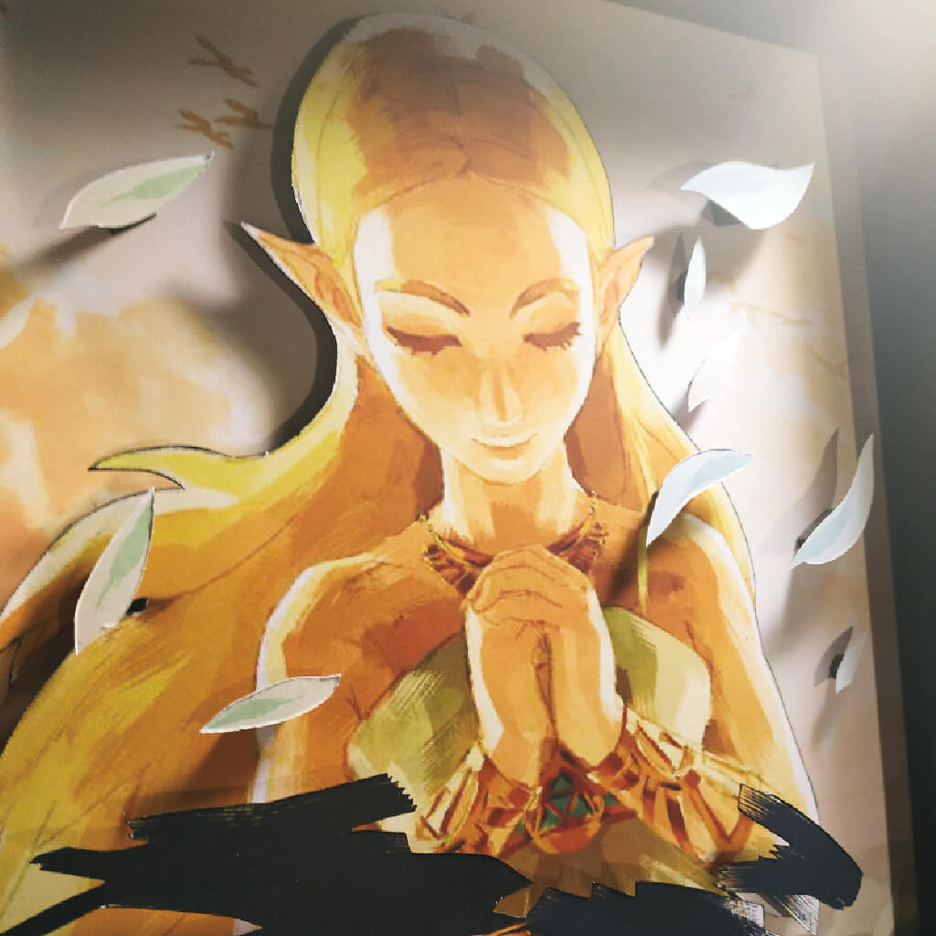 Dioramax - Cadre lumineux LED Zelda BOTW | Déco Gaming-room | Tableau lumineux | Affiche jeux vidéo | Idée cadeau gamer | Retro-gaming